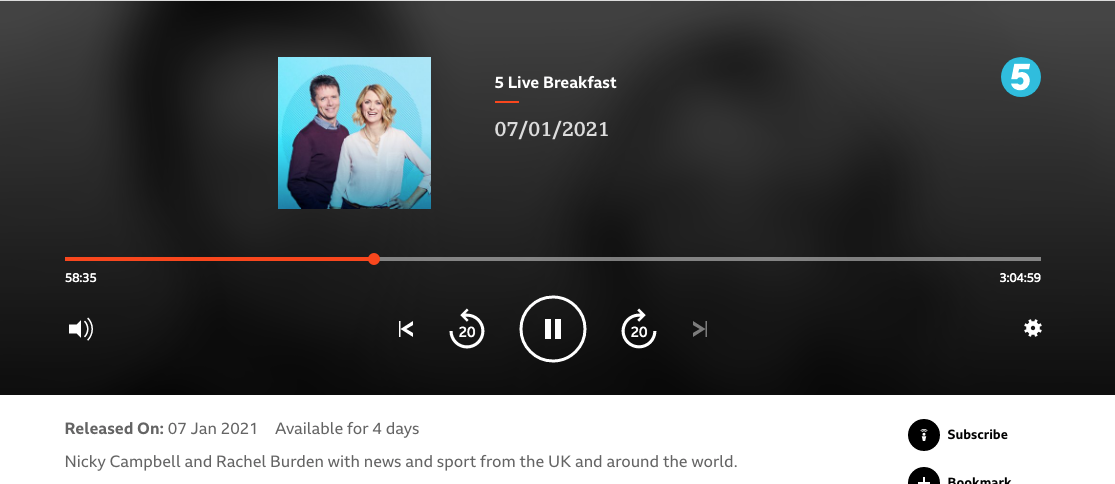 5 live breakfast